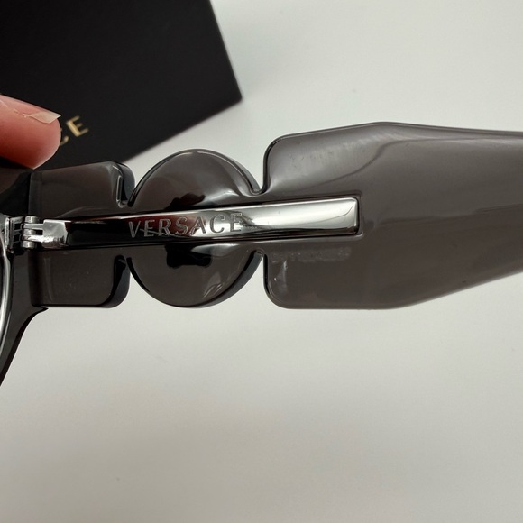 Versace Black Gradient Cat-Eye Sunglasses